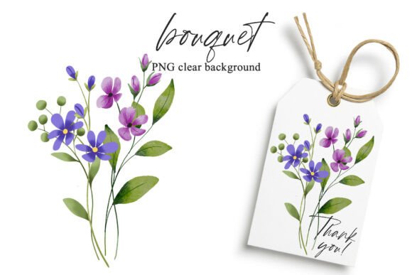Download Watercolor Flowers Clipart Bouquet, PNG. - Flowers Collection