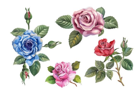 Download Hand Painted Flowers - Flowers Collection