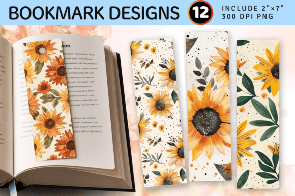 Download Boho Daisy Sunflowers PNG Bookmark Desig - Flowers Collection