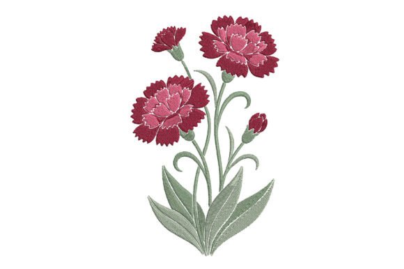 Download Zinnia Flowers Embroidery Design - Flowers Collection