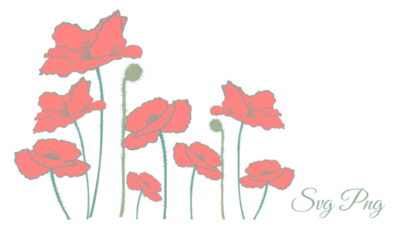 Download Red Flowers Border - Flowers Collection