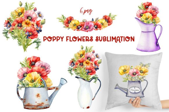 Download Poppy Flowers Sublimation Design, PNG - Flowers Collection