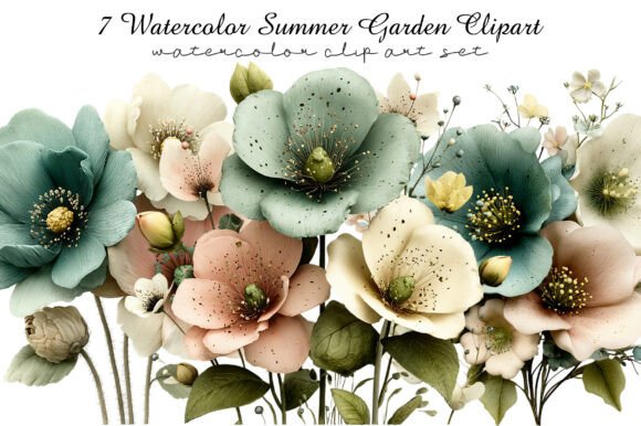 Download Watercolor Summer Garden Clipart - Summer garden clipart Collection