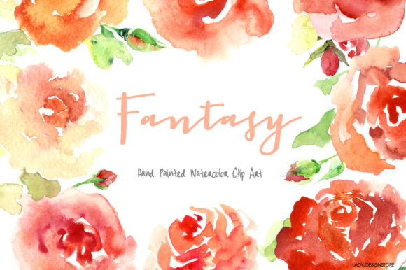 Download Watercolor Hand Painted Flowers ClipArt - Flowers Collection