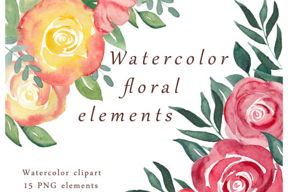 Download Watercolor Flowers Clipart - Flowers Collection