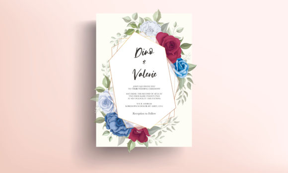 Download Elegant Wedding Card Flowers Design - Flowers Collection