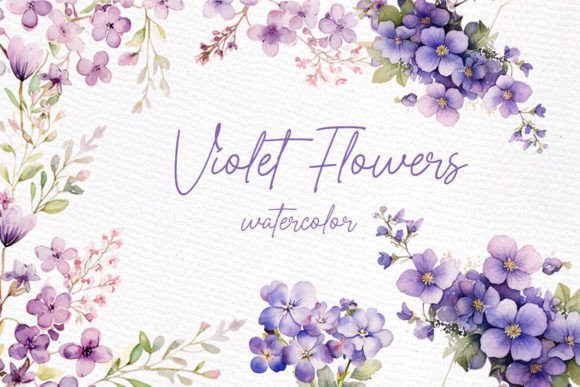 Download Violet Flowers Clipart Spring Flowers - Flowers Collection