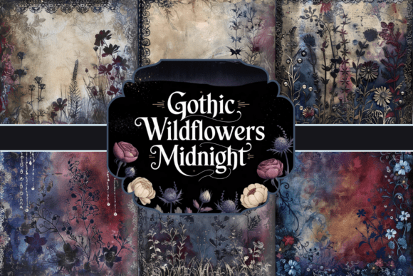 Download Gothic Wildflowers Midnight Paper - Flowers Collection