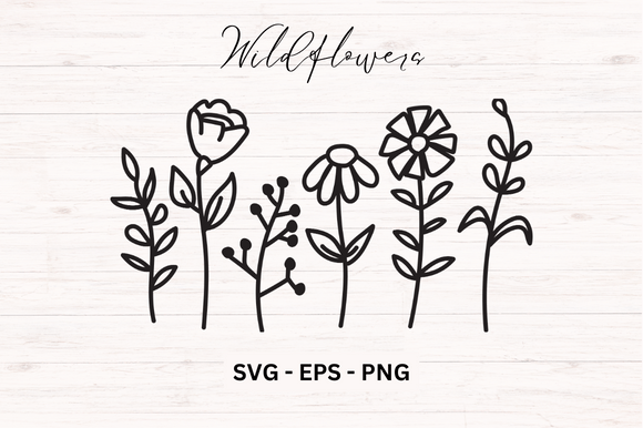 Download Wildflowers Svg Bundle - Flowers Collection