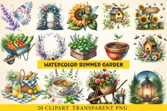 Download Summer Garden Clipart - Summer garden clipart Collection