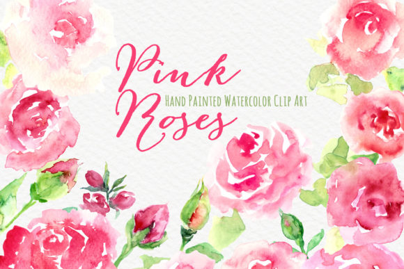 Download Watercolor Hand Painted Flowers ClipArt - Flowers Collection