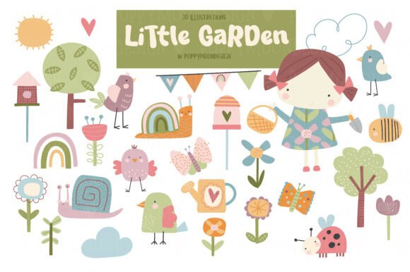 Download Little Garden Clipart Set - Premium Resources