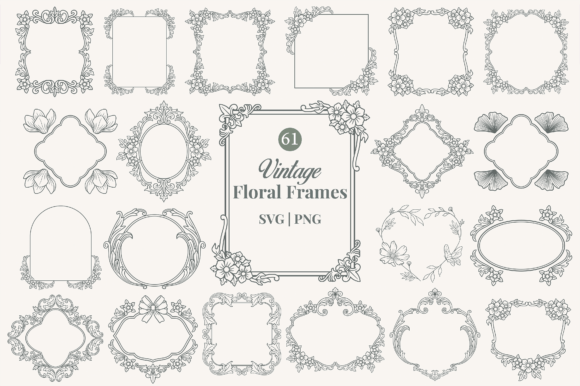 Download Vintage Ornamental Floral Frame - Ornamental Collection
