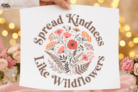 Download Retro Spread Kindness Like Wildflowers - Flowers Collection