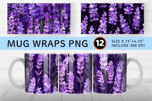 Download Purple Lavender Flowers Mug Wrap Sublima - Flowers Collection