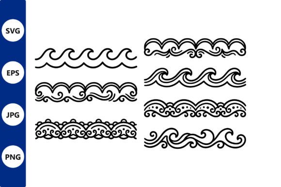 Download Ornamental Wave Border Set Vector Line - Ornamental Collection
