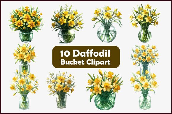 Download Digital Painting Daffodil Flowers - Flowers Collection