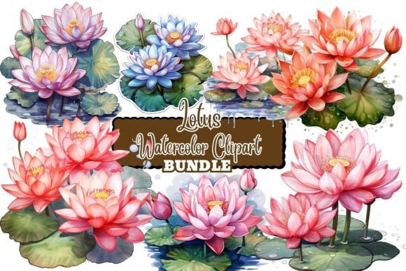 Download Watercolor Lotus Clipart - Lotus clipart Collection