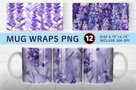 Download Purple Lavender Flowers Mug Wrap Sublima - Flowers Collection