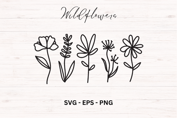 Download Wildflowers Svg Bundle - Flowers Collection