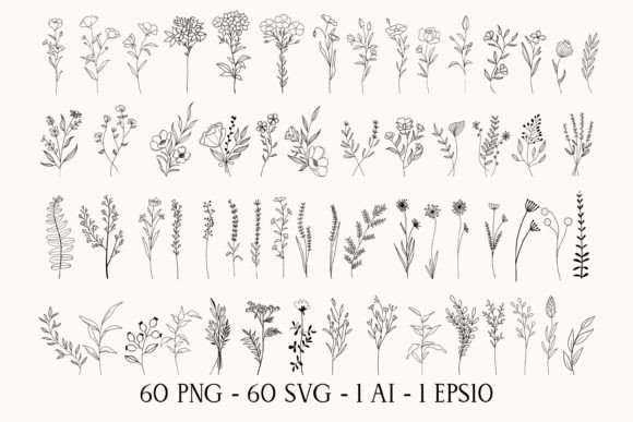 Download Wildflowers Svg Bundle - Flowers Collection
